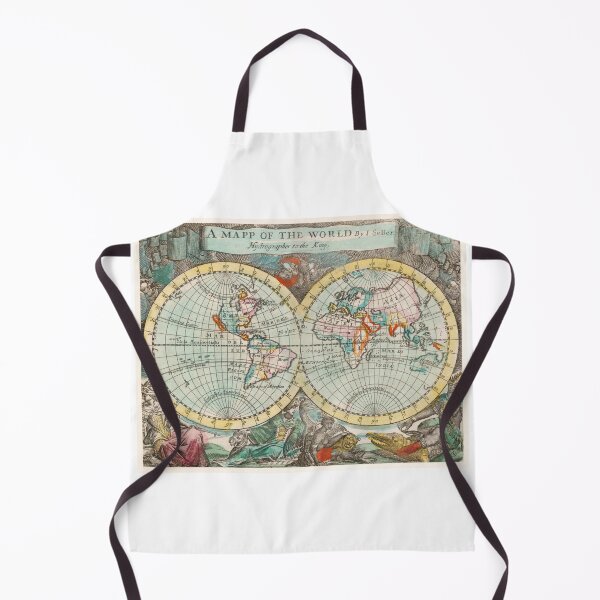 Item preview, Vintage Map of the World  designed and sold by upoutandaway.