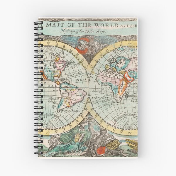 Item preview, Vintage Map of the World  designed and sold by upoutandaway.