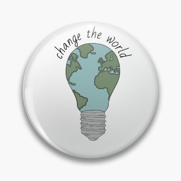 Item preview, “Change the world” designed and sold by StickersByNes.