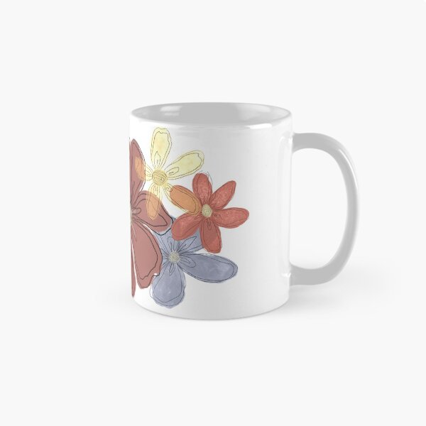 Aperçu de l'œuvre grappe de fleurs aux tons chauds créée et vendue par cmakeitcount.