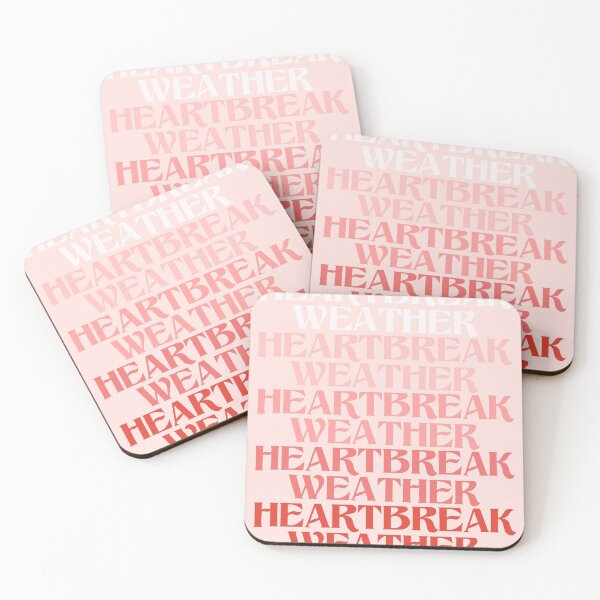 Item preview, Heartbreak Weather Trendy Pink and Red Ombré Design designed and sold by goldenkiwisugar.