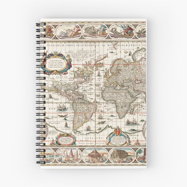 Item preview, Vintage World Map designed and sold by upoutandaway.