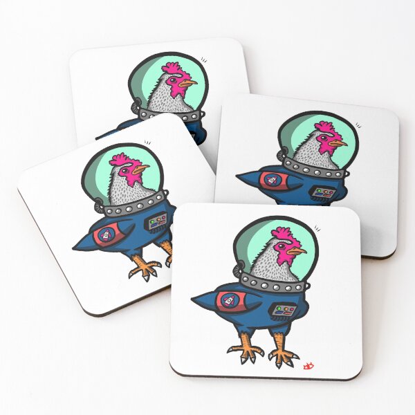 Item preview, Space chicken designed and sold by redeyeam.