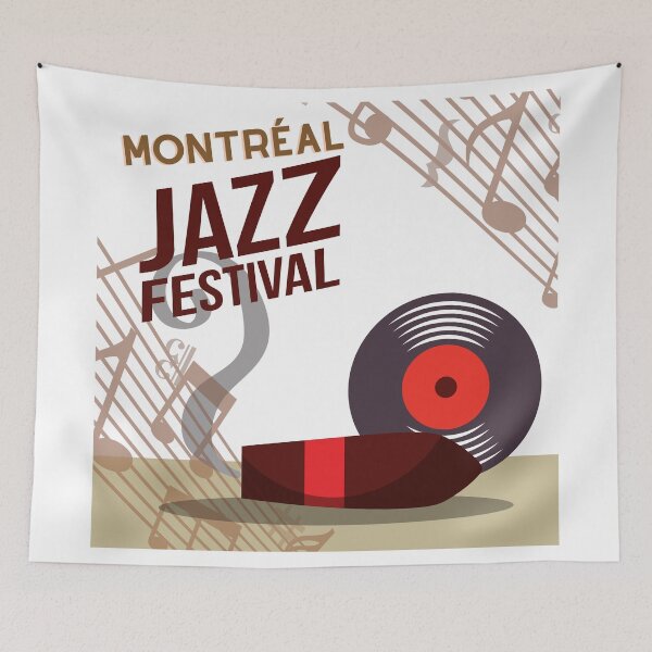 Artikelvorschau, Montrealer Jazzfestival entworfen und verkauft von sillyaprons.