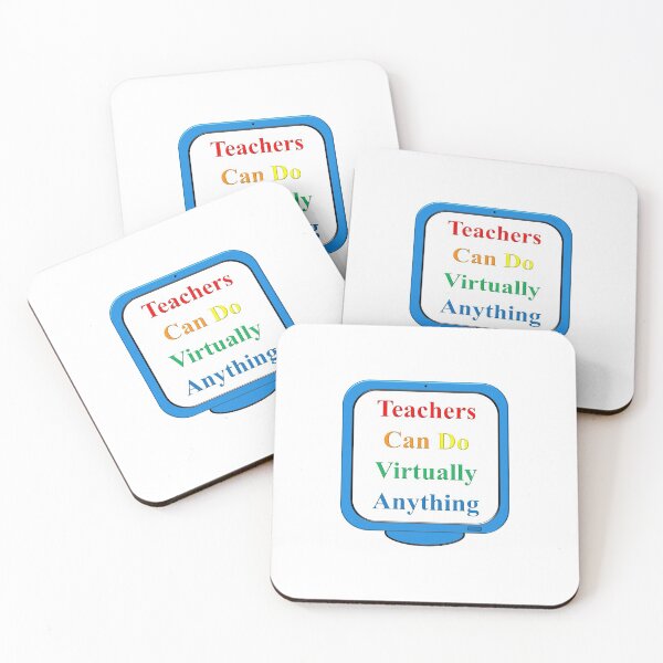 Item preview, Teachers Can Do Virtually Anything blue designed and sold by toddbrooney.