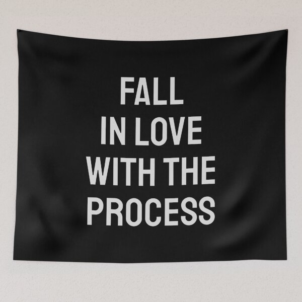 Item preview, Fall in love with the process - Hustle quotes designed and sold by Inspirationmotivation.