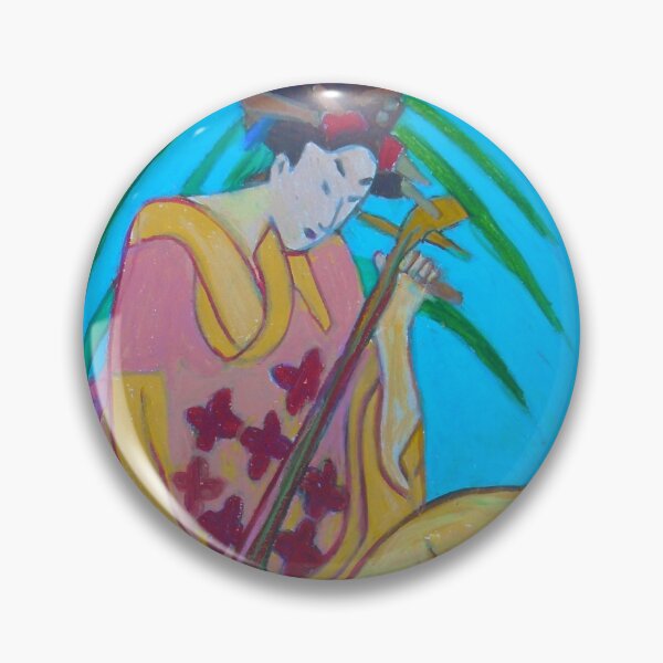 Shamisen: Three Strings Pin