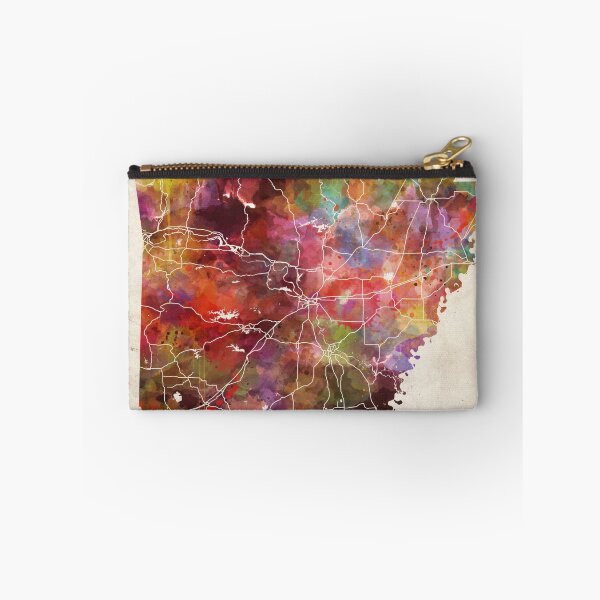 Item preview, arkansas map warm colors designed and sold by MapMapMaps.