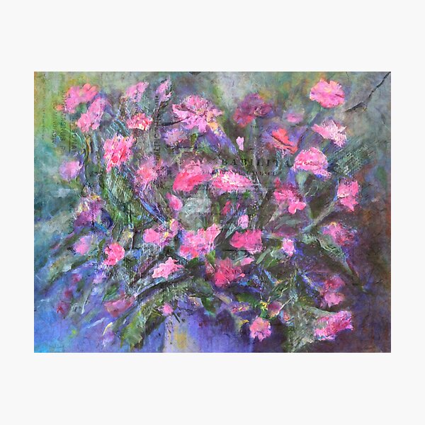 Pink Carnations Photographic Print