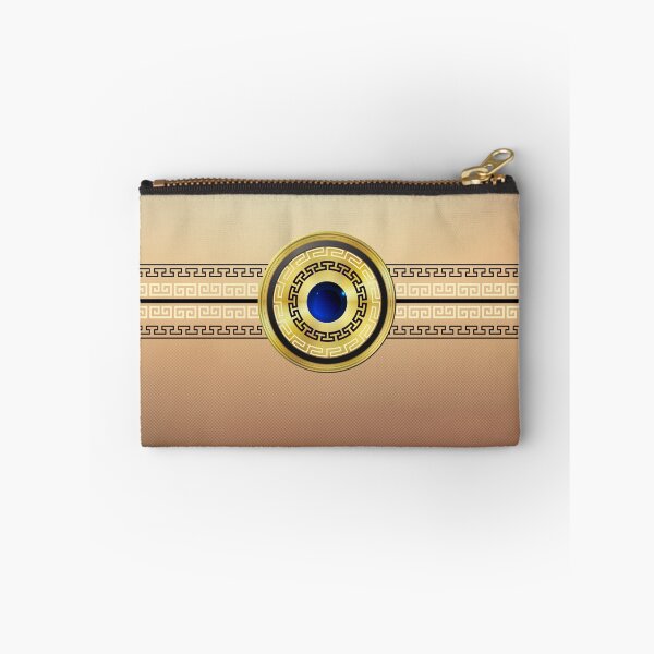 Item preview, Mati Evil Eye Browns and Gold Greek Keys Yiorgos Collection designed and sold by Yiorgos Designs.