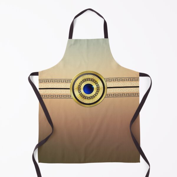 Item preview, Mati Evil Eye Browns and Gold Greek Keys Yiorgos Collection designed and sold by Yiorgos Designs.