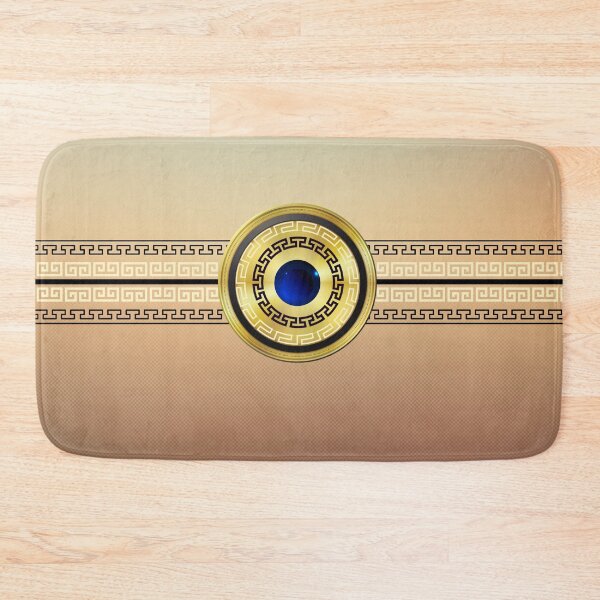 Item preview, Mati Evil Eye Browns and Gold Greek Keys Yiorgos Collection designed and sold by Yiorgos Designs.