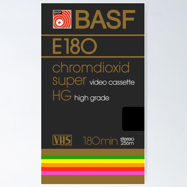 Item preview, BASF E180 VHS Tape designed and sold by sophiapetrillo.