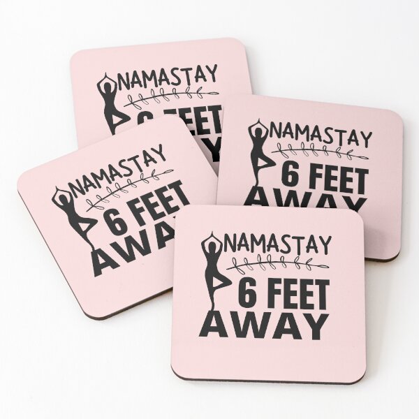 Item preview, Namastay 6 Feet Away Funny Yoga Gift designed and sold by Dilabirdy.