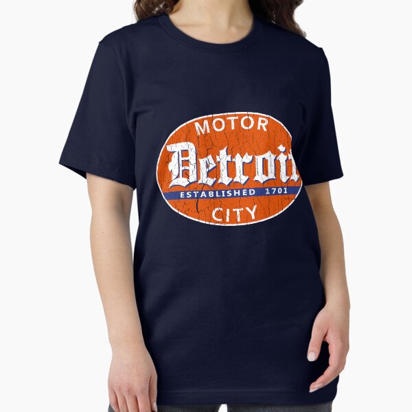 Aperçu de l'œuvre Détroit vintage (design vieilli) créée et vendue par ROBOTFACE T-Shirts.