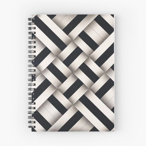 Item preview, op art folded stripes black and white geometric painting Omar rayo designed and sold by mariaa999.