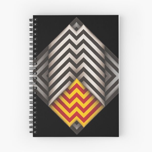 Item preview, diamond lines geometric painting Omar rayo op art black and white yellow red designed and sold by mariaa999.