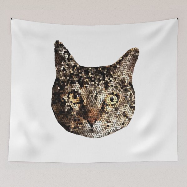 Item preview, Geometric Tabby Cat designed and sold by morgandiehl10.