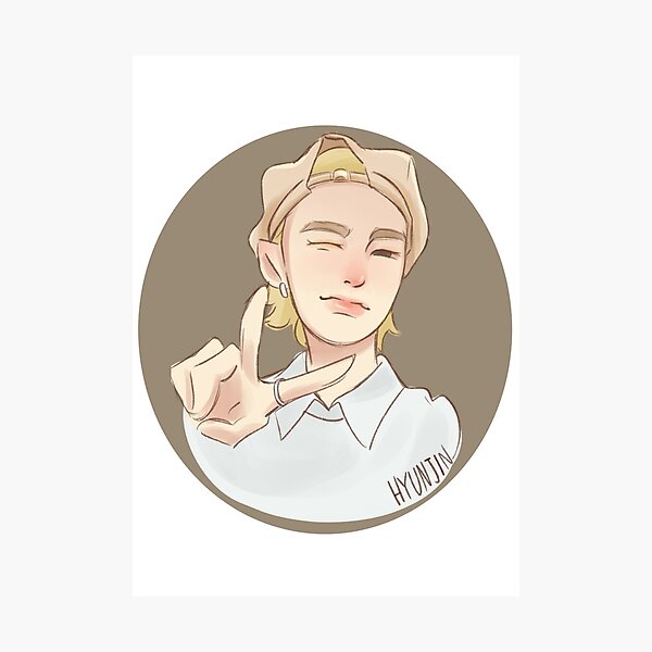 Item preview, HYUNJIN - STRAY KIDS - FANART designed and sold by espaciod.