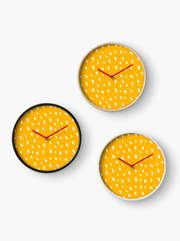 Thumbnail 3 of 4, Clock, Sunshine Marigold designed and sold by ffunshop.