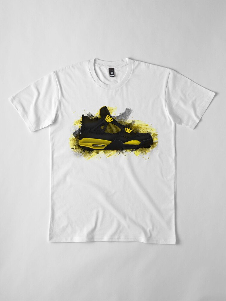 Air Jordan 4 THUNDER Art Premium T Shirt
