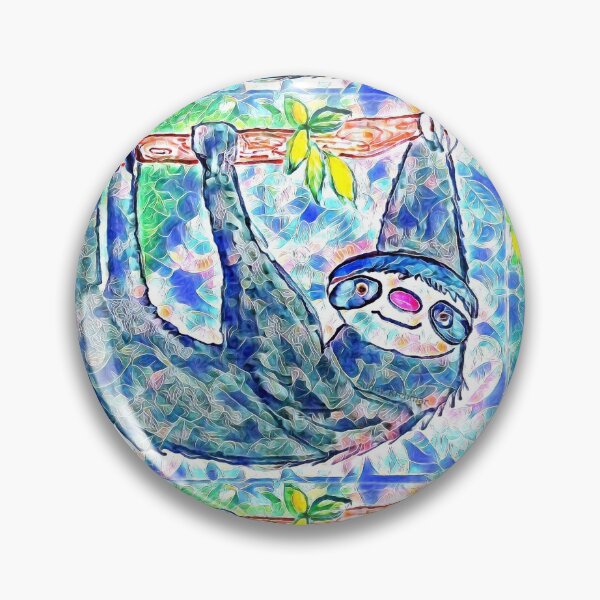 Item preview, Blue Sloth Jungle Animal Cartoon designed and sold by Sunny Creations.