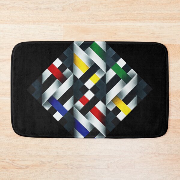 Item preview, folded colorful shapes geometric painting Omar rayo op art designed and sold by mariaa999.