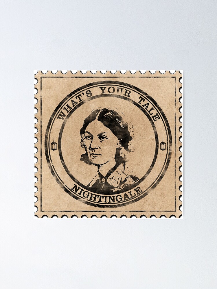 Florence Nightingale Funny Vintage Postage Stamp