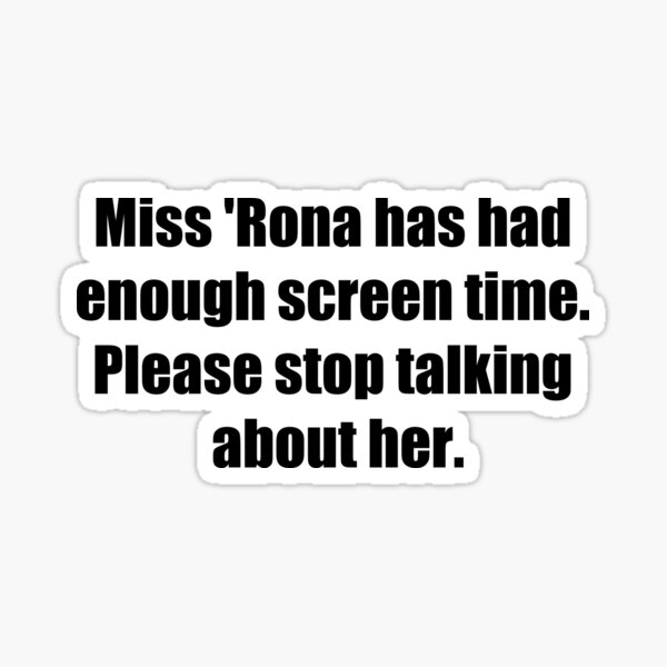 Miss Rona Gifts Merchandise Redbubble