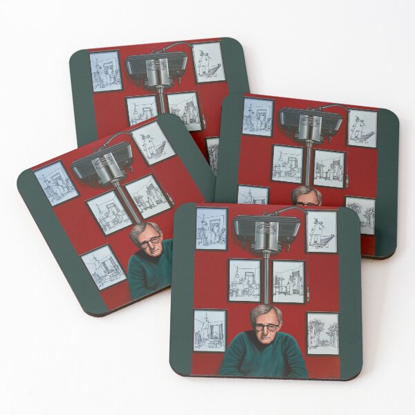 Item preview, Woody Allen in front of Yrrah Painting designed and sold by PaulMeijering.