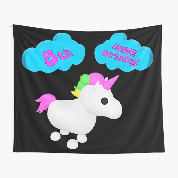Adopt Me Unicorn Home Living Redbubble - how to throw a party in roblox adopt me get free robux quick