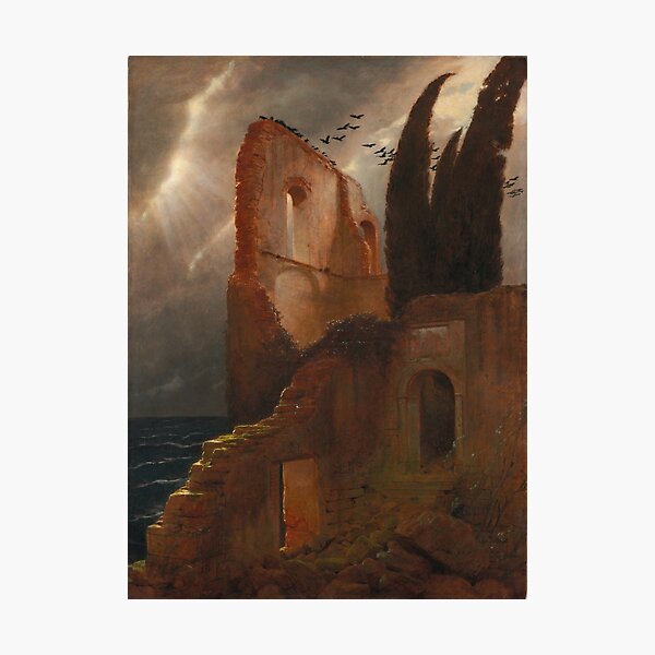 Item preview, Ruin by the Sea by Arnold Bocklin,  1881  designed and sold by Vintage Wall Art.