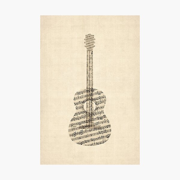 Item preview, Acoustic Guitar Old Sheet Music designed and sold by MICHAEL TOMPSETT.