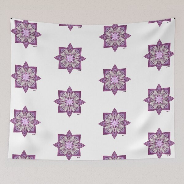 Item preview, Raspberry Vibrant symmetrical design designed and sold by busyBeanz.
