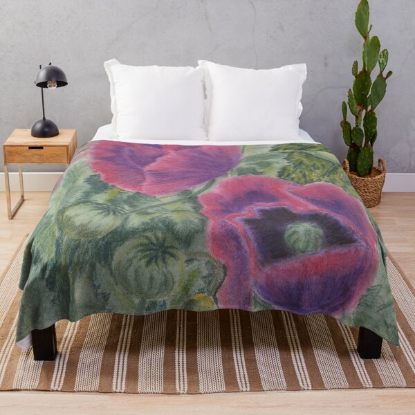 Item preview, Purple Poppies in Pastel designed and sold by Jan Palmer.