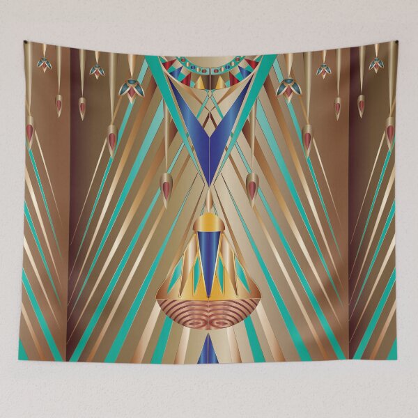 Item preview, Golden Pharaonic Necklace Lotus designed and sold by Nobiya.