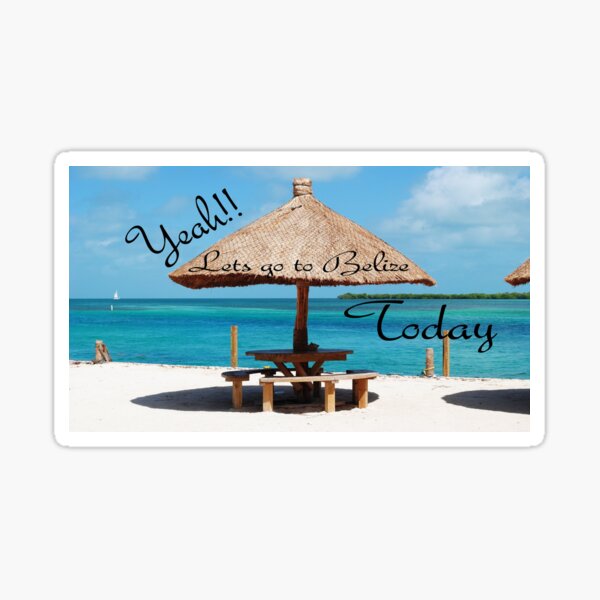 Sun and Sand Belize Sticker