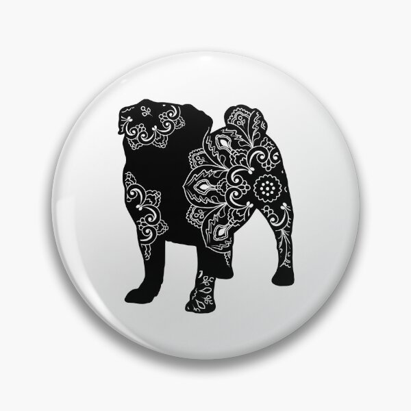 Artikelvorschau, Mops Mandala entworfen und verkauft von DesignsofWhimsy.