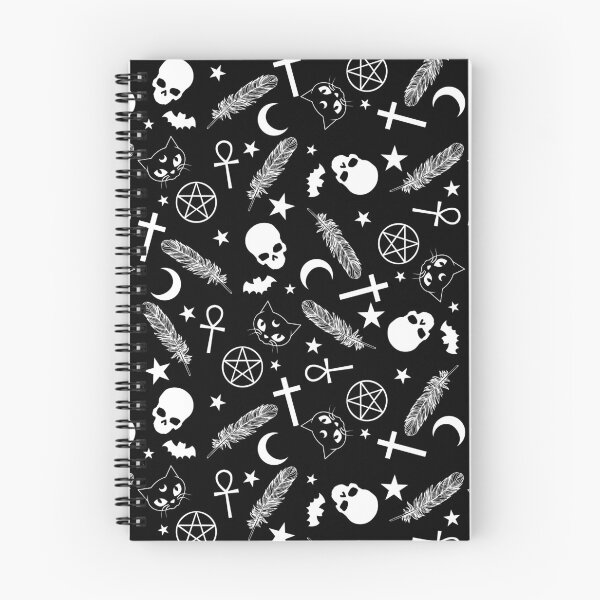 Item preview, Spoopy Gothic Witch Pattern Black and White designed and sold by JessicaAmber.