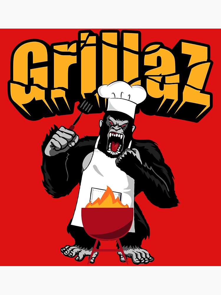 "Gorilla Grilling" Poster For Sale By JosuaXIV | Redbubble