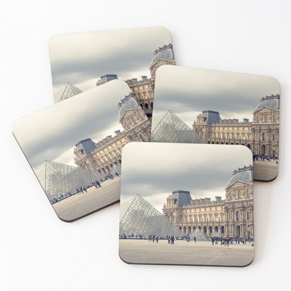 Item preview, Louvre Museum with Louvre Pyramid in Paris designed and sold by Claraveritas.