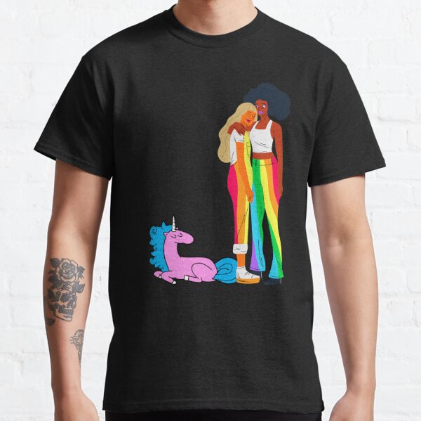 Lesbian Unicorn T-Shirts for Sale