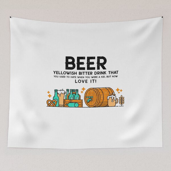 Item preview, Beer Fun Design designed and sold by Dictionatees.