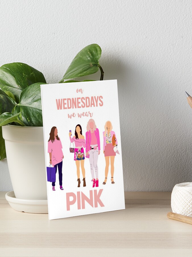 MEAN GIRLS Badge Pack on Wednesdays We Wear Pink Pin Button -  Sweden