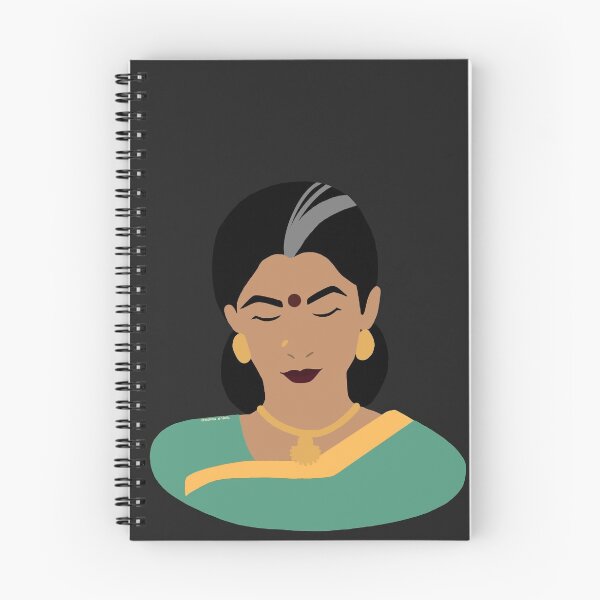 Item preview, Tamil Woman Art Rounded (Dark Background) designed and sold by thannujah.