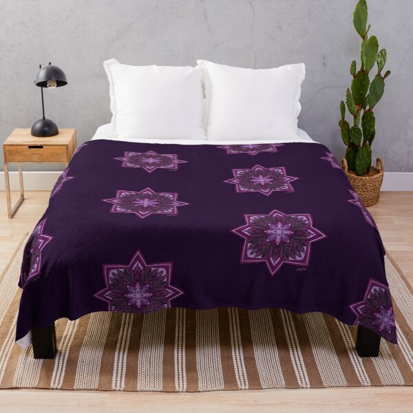 Item preview, Raspberry Vibrant symmetrical design takes a dark purply twist designed and sold by busyBeanz.