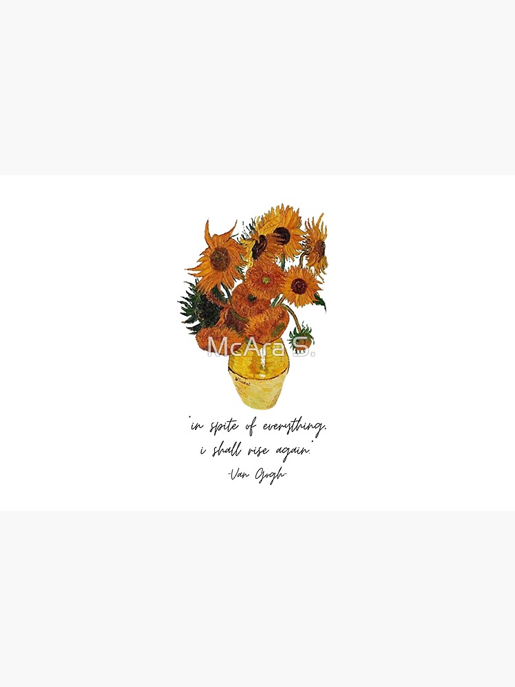Housse D Ordinateur Citation De Tournesol Van Gogh Par Mcarasovis Redbubble