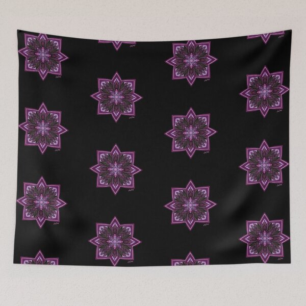 Item preview, Raspberry Vibrant symmetrical design takes a dark twist  designed and sold by busyBeanz.