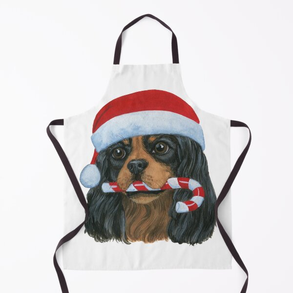 Item preview, Christmas Cavalier King Charles Spaniel Black and Tan designed and sold by amberwjohnson.