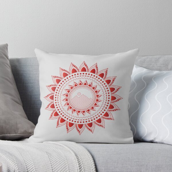 Item preview, Mandala de montaña | Paz | Rojo-Negro | Prima designed and sold by Minimalwiz.
